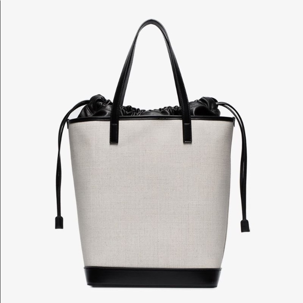 Saint Laurent Teddy canvas and leather tote bag NEW - Picture 2 of 13